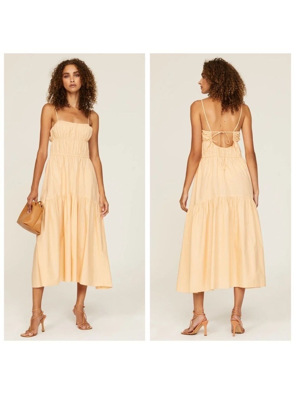 Vince Tie Back Cami Dress Size L